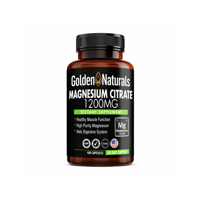 Citrato de Magnesio 1,200mg by GOLDEN NATURALS