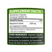 Citrato de Magnesio 1,200mg by GOLDEN NATURALS