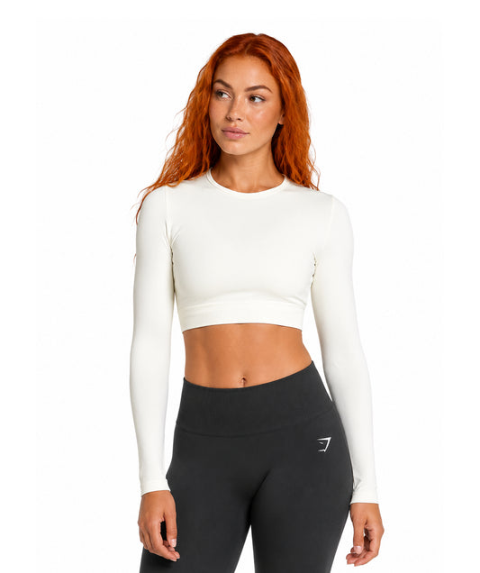 Everyday Seamless Long Sleeve Crop Top by GYMSHARK