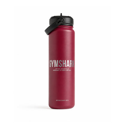Metal Insulated Straw Bottle 24oz by GYMSHARK
