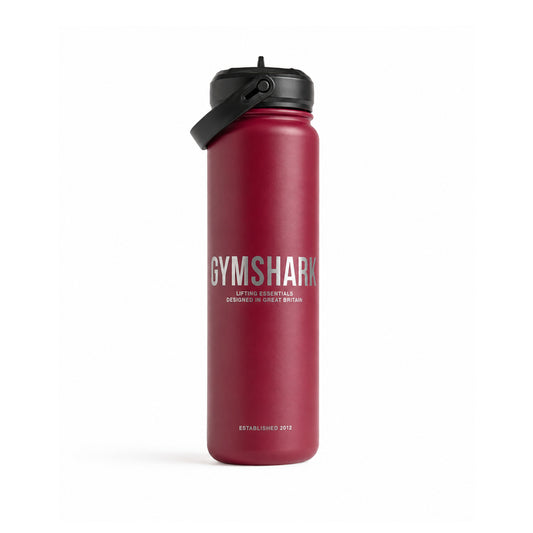 Metal Insulated Straw Bottle 24oz by GYMSHARK