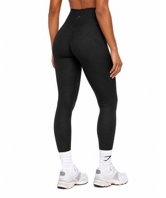Ribbed Contour Leggings by GYMSHARK