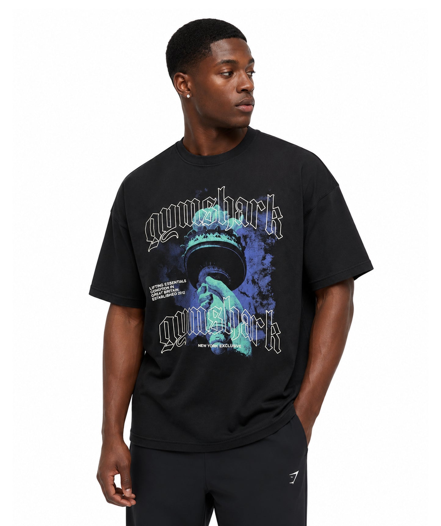 Liberty NYC Graphic Oversized T-Shirt by GYMSHARK