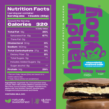 12 Pack Galleta de Proteína by HANGRYBOY