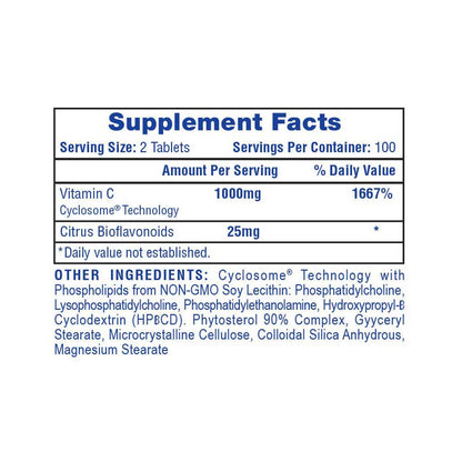 Vitamina C 200 Tabs by HTP