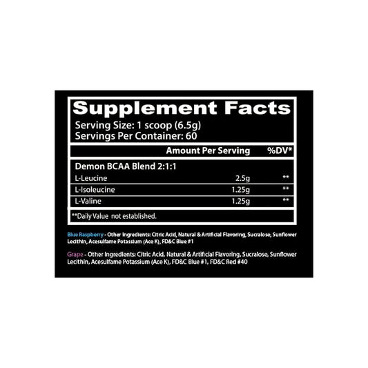 DEMON BCAA 60 Servicios by INSANE LABZ