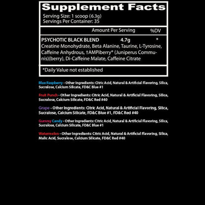 Psychotic BLACK 35 Servicios by INSANE LABZ