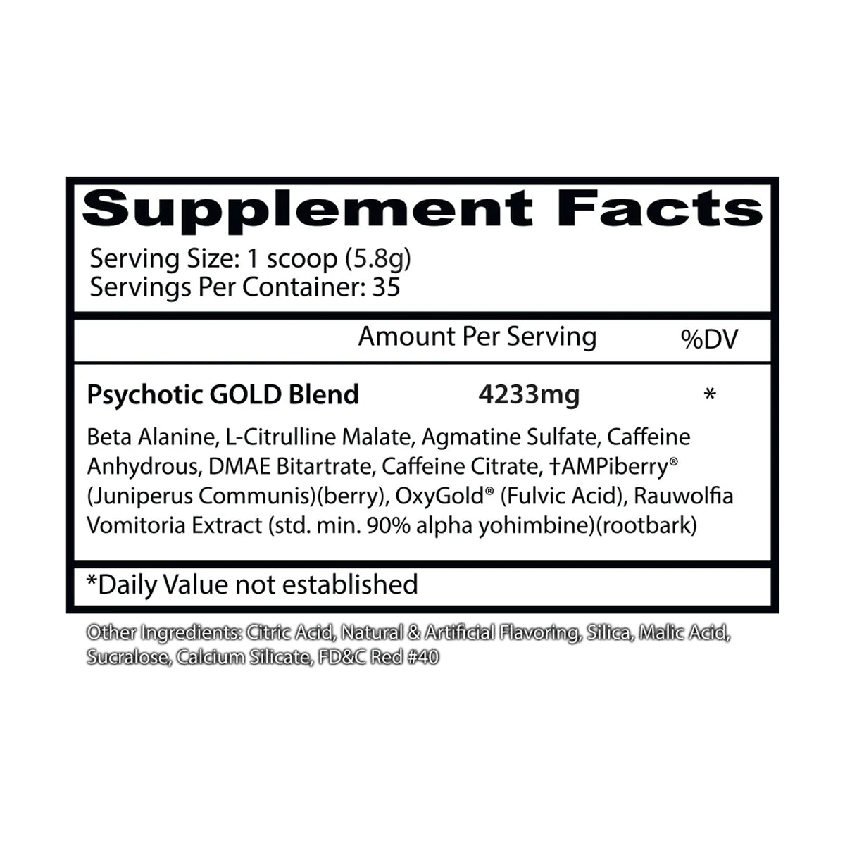 Psychotic GOLD 35 Servicios by INSANE LABZ
