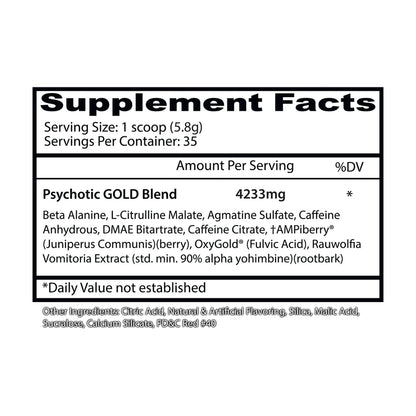 Psychotic GOLD 35 Servicios by INSANE LABZ