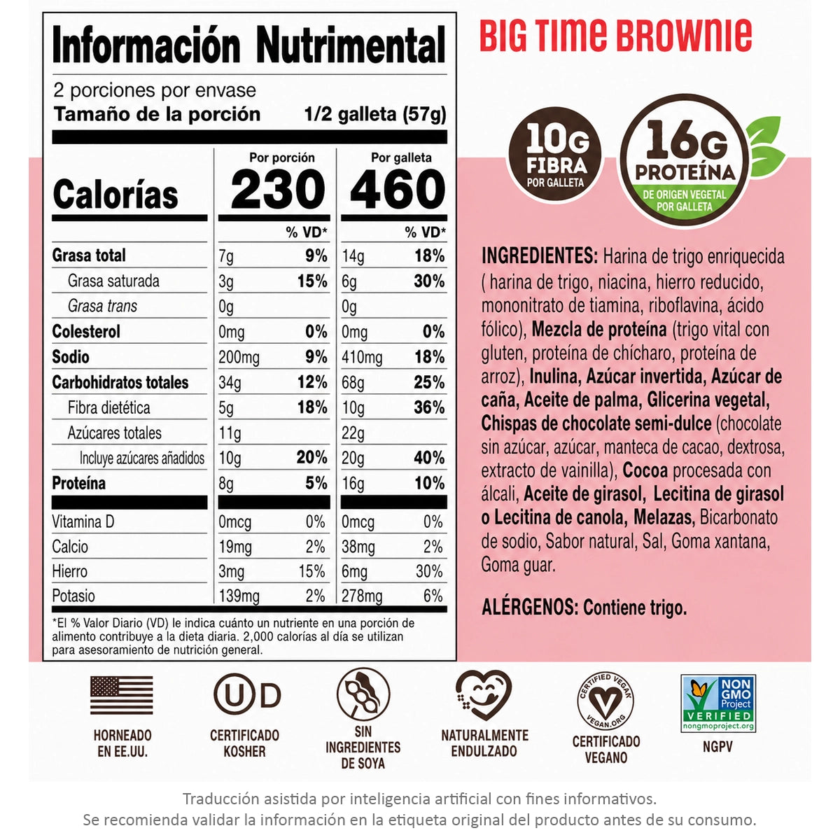 Galleta COMPLETE COOKIE 16g de Proteina by LENNY&LARRY'S