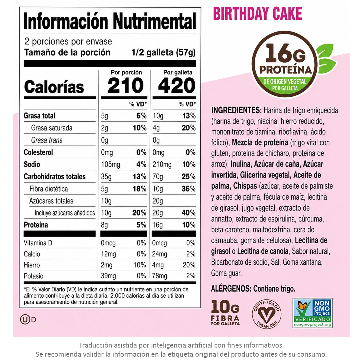 Galleta COMPLETE COOKIE 16g de Proteina by LENNY&LARRY'S