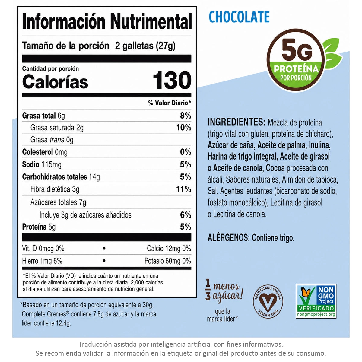 Galletas de Proteína COMPLETE CREMES by LENNY & LARRY'S
