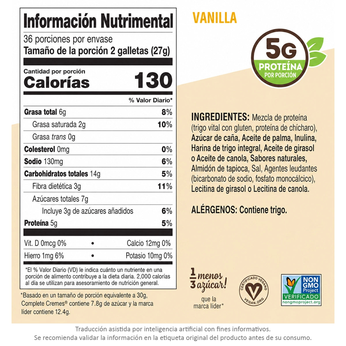 Galletas de Proteína COMPLETE CREMES by LENNY & LARRY'S