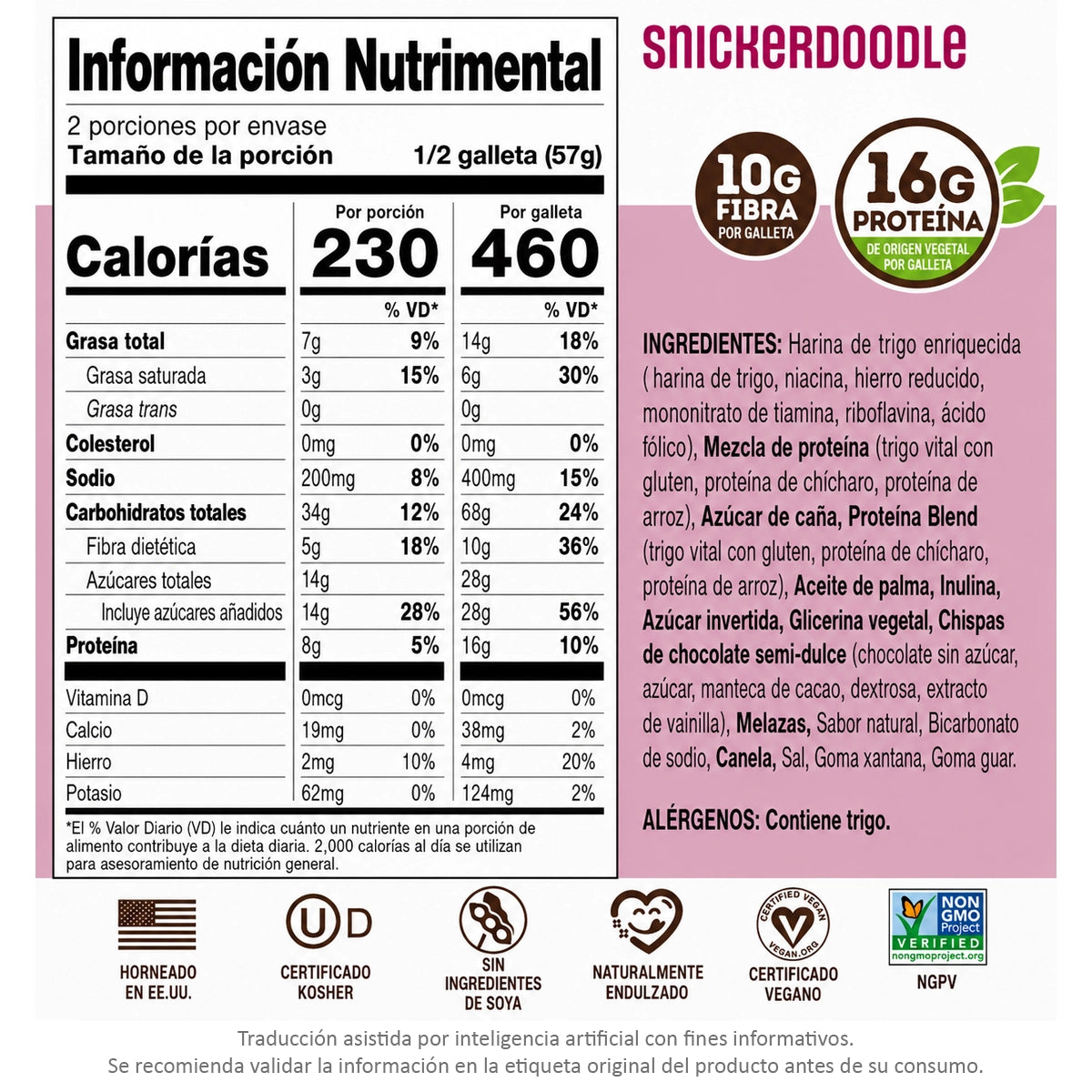 Galleta COMPLETE COOKIE 16g de Proteina by LENNY&LARRY'S