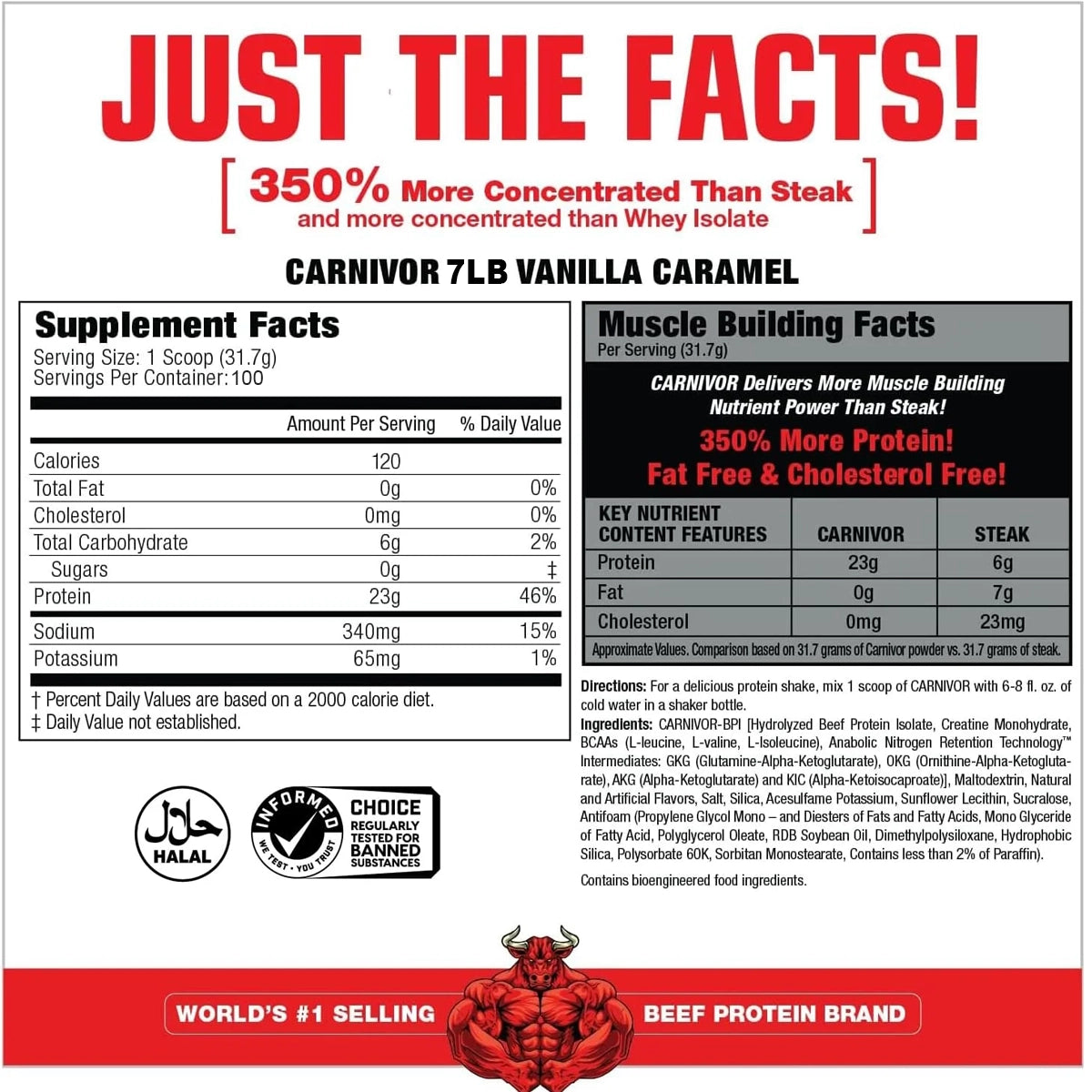 Proteina Carnivor 7 LBS aprox by MUSCLEMEDS