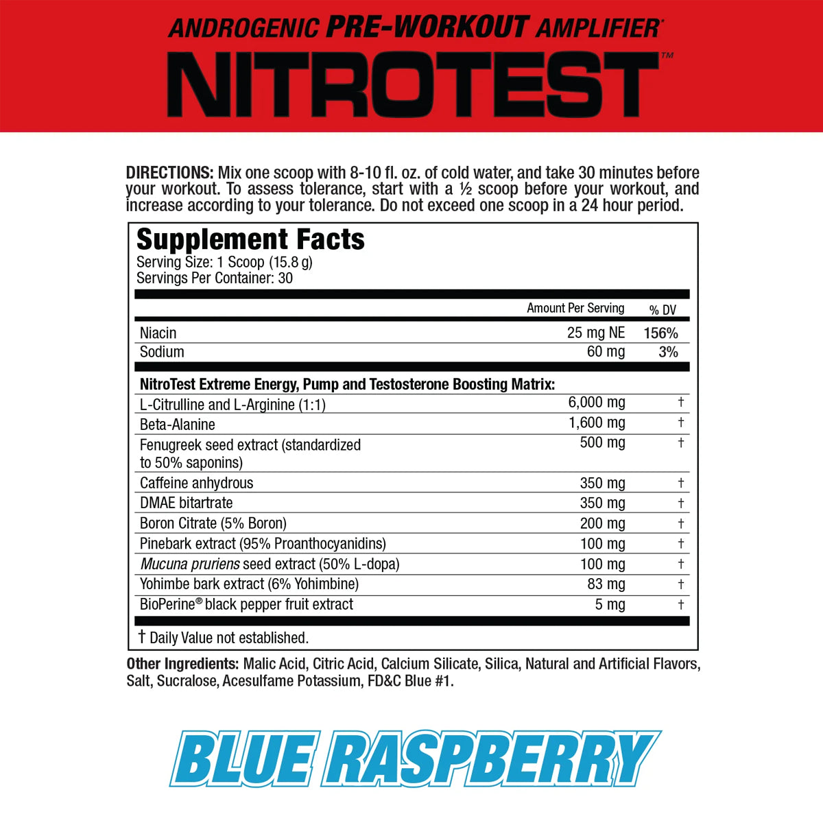 NITROTEST 30 Servicios by MUSCLEMEDS