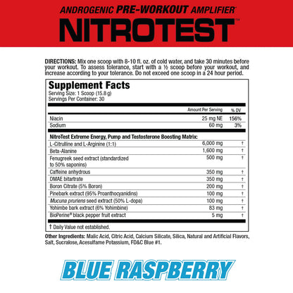 NITROTEST 30 Servicios by MUSCLEMEDS