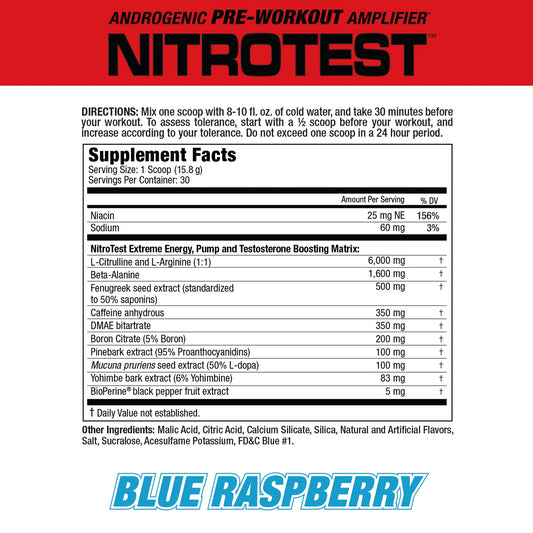 NITROTEST 30 Servicios by MUSCLEMEDS