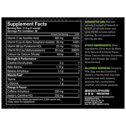Assault 30 Servicios by MUSCLE PHARM