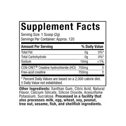 CELLTECH Creatina HCL+ 120 Servicios by MUSCLETECH