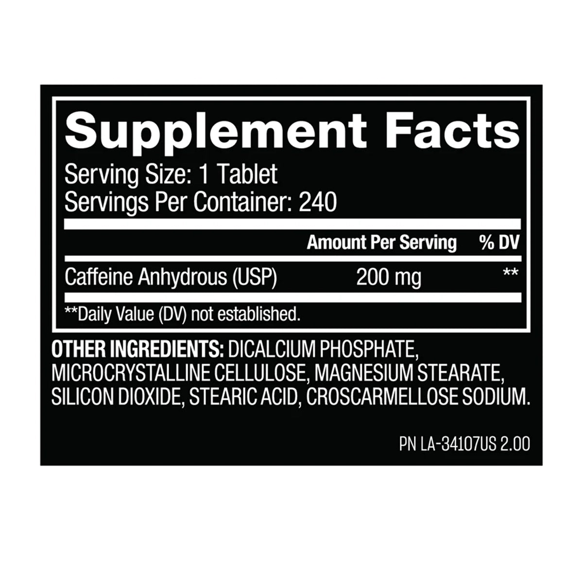 Cafeína 200mg 240 Caps by MUTANT