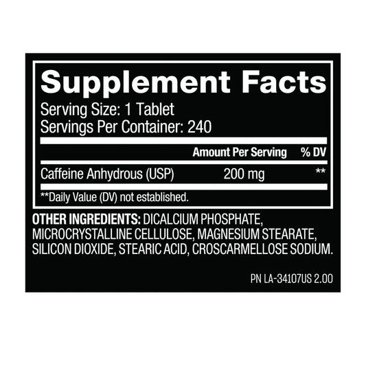 Cafeína 200mg 240 Caps by MUTANT