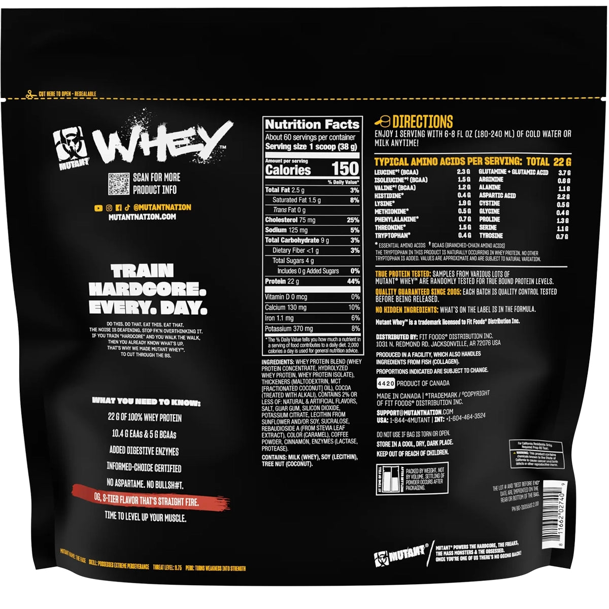 Proteina Mutant WHEY 5 LBS by MUTANT