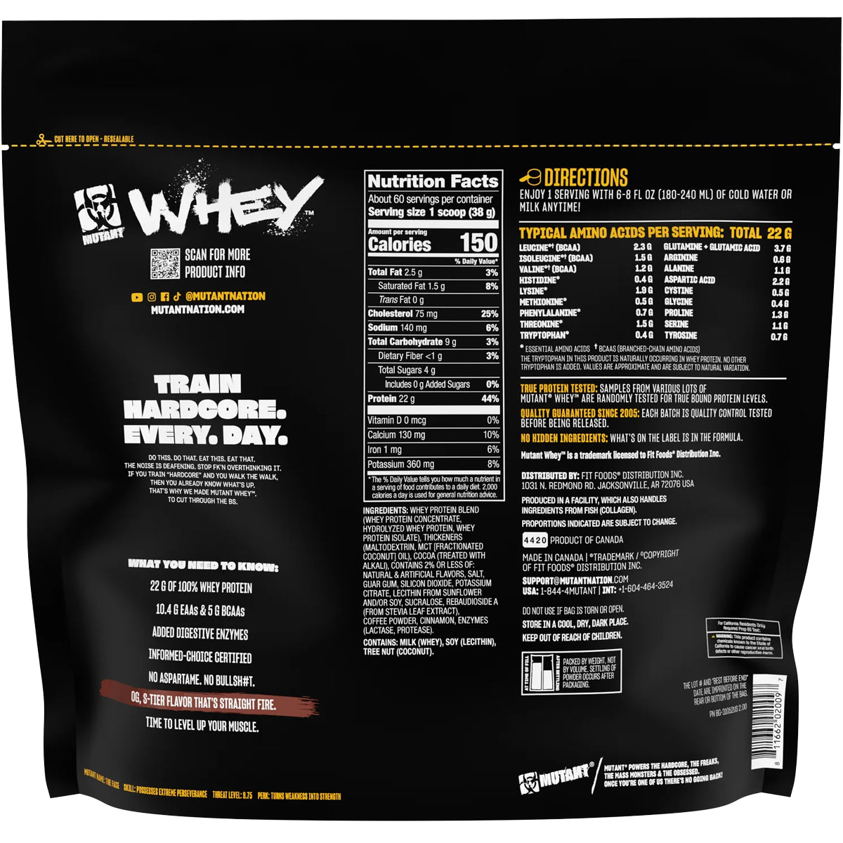Proteina Mutant WHEY 5 LBS by MUTANT