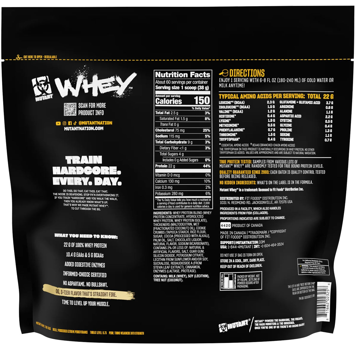 Proteina Mutant WHEY 5 LBS by MUTANT