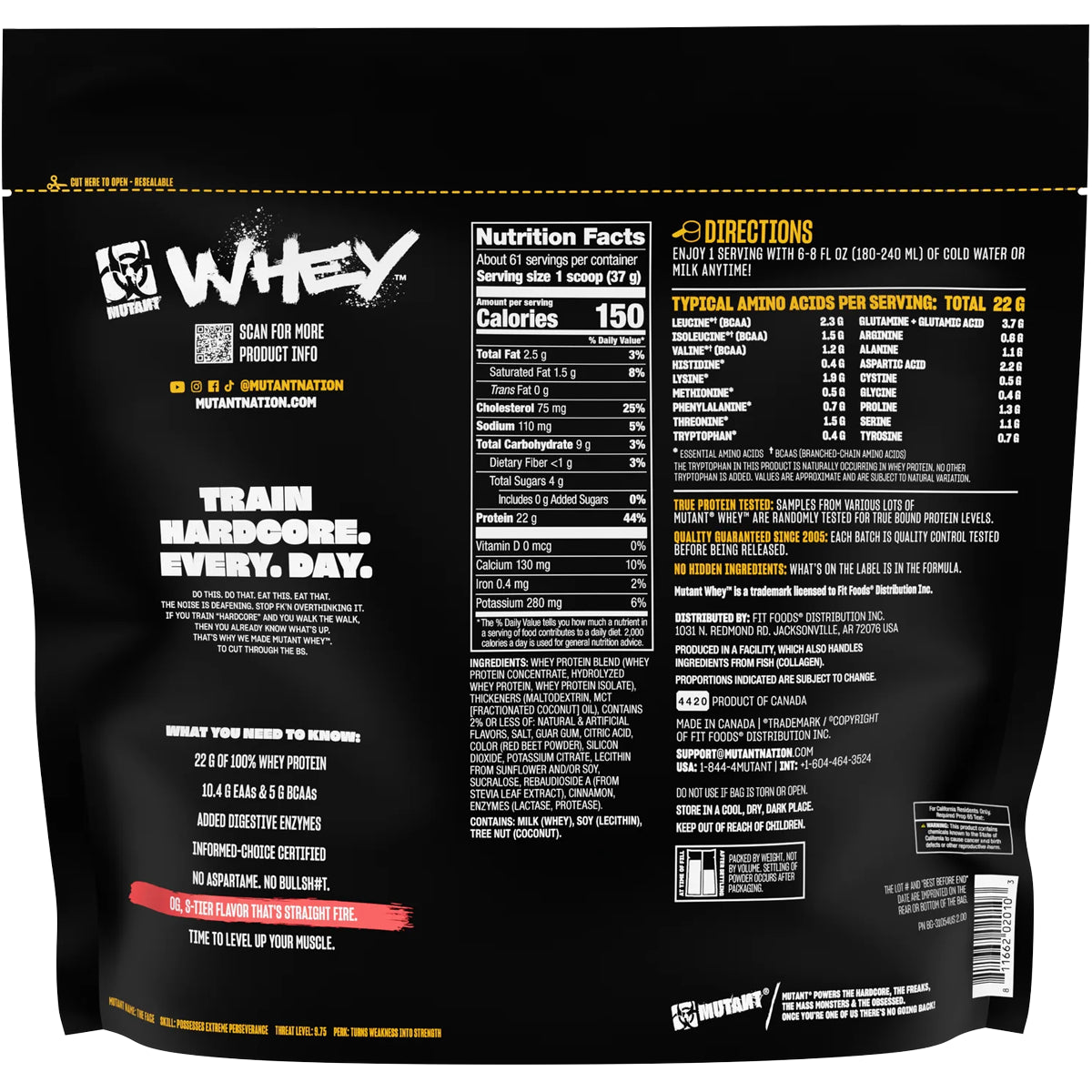 Proteina Mutant WHEY 5 LBS by MUTANT