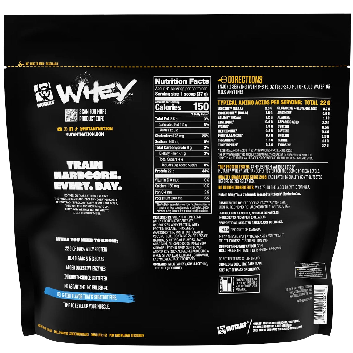 Proteina Mutant WHEY 5 LBS by MUTANT