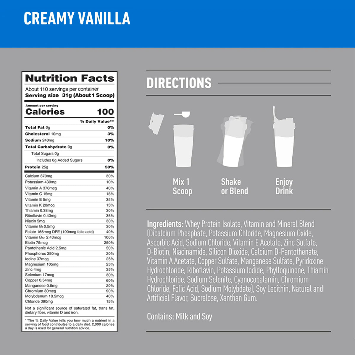 Proteina Isopure 7.5 LBS Zero Carbs by NATURE'S BEST