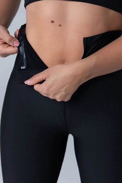 Leggings Zipper Negro by NORVIFIT
