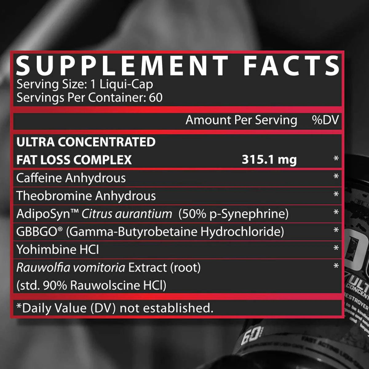 Lipo 6 Black ULTRA CONCENTRADO 60 Capsulas by NUTREX