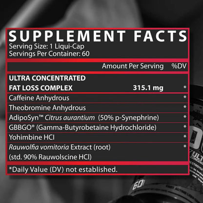 Lipo 6 Black ULTRA CONCENTRADO 60 Capsulas by NUTREX