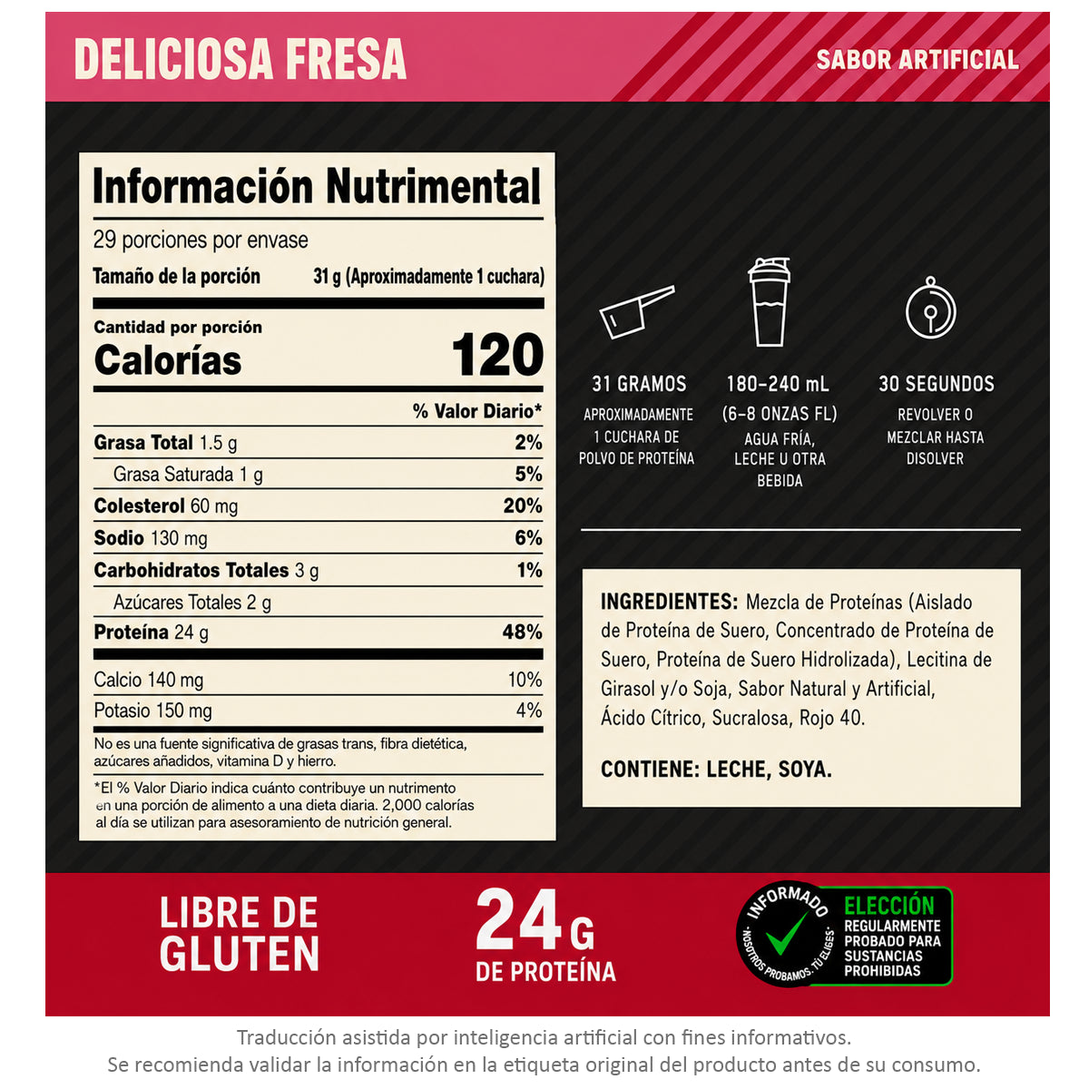 Proteína WHEY Gold Standar 2 LBS by ON