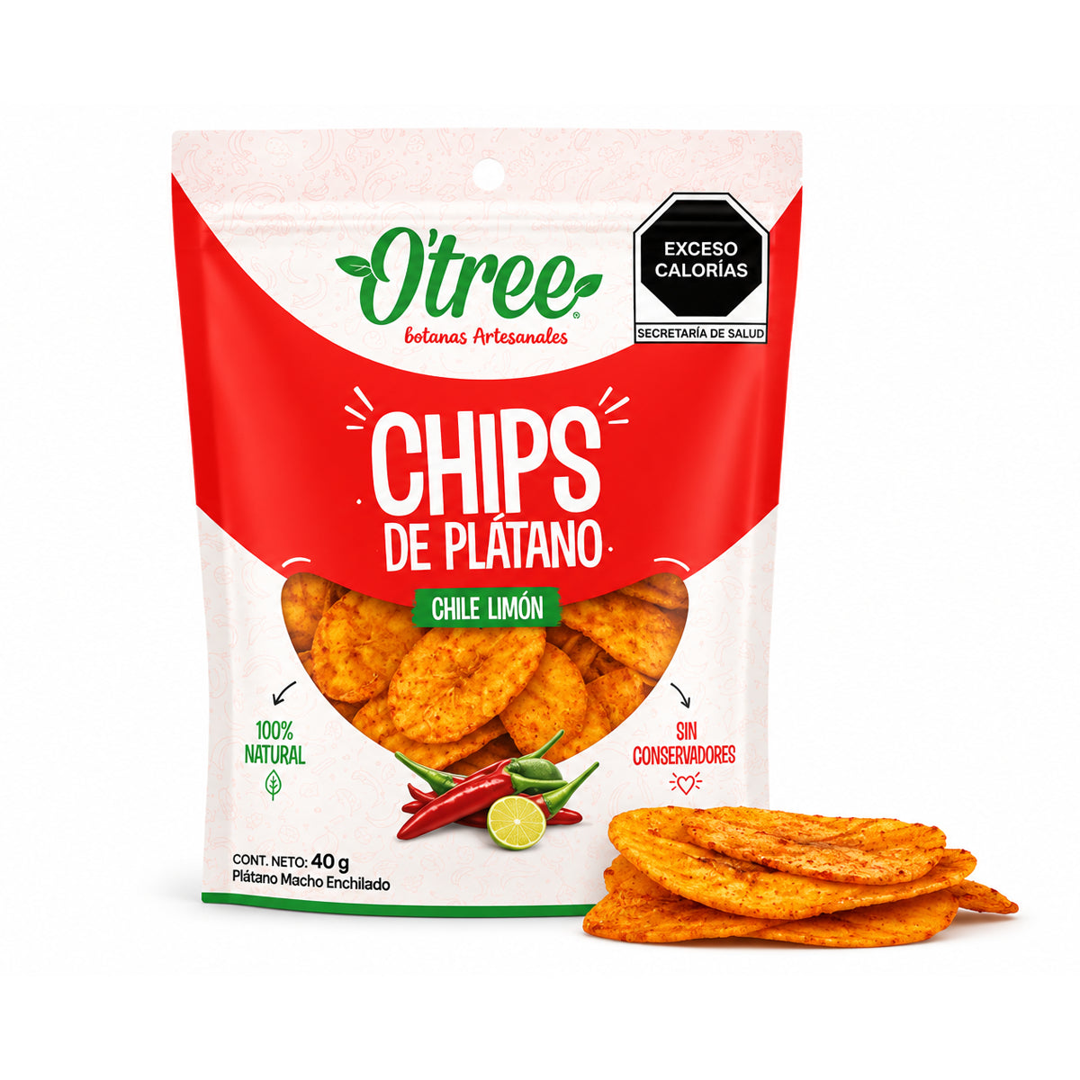 Chips de Plátano 40g by O'TREE