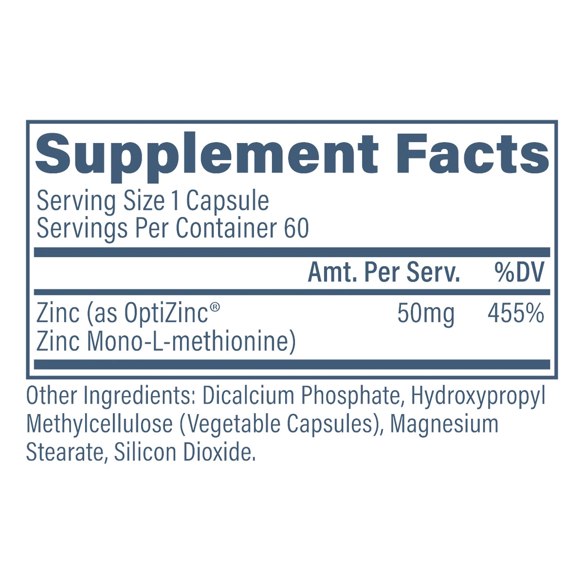 Zinc 60 Caps by REVIVE