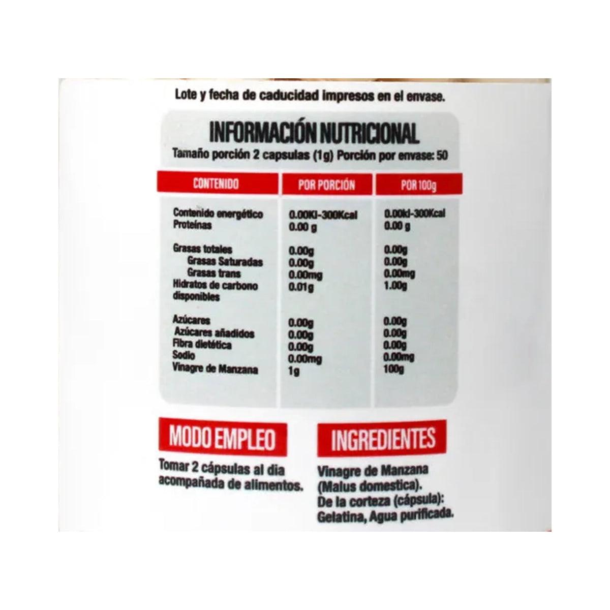 Vinagre de Manzana 500mg by SUPERLABS