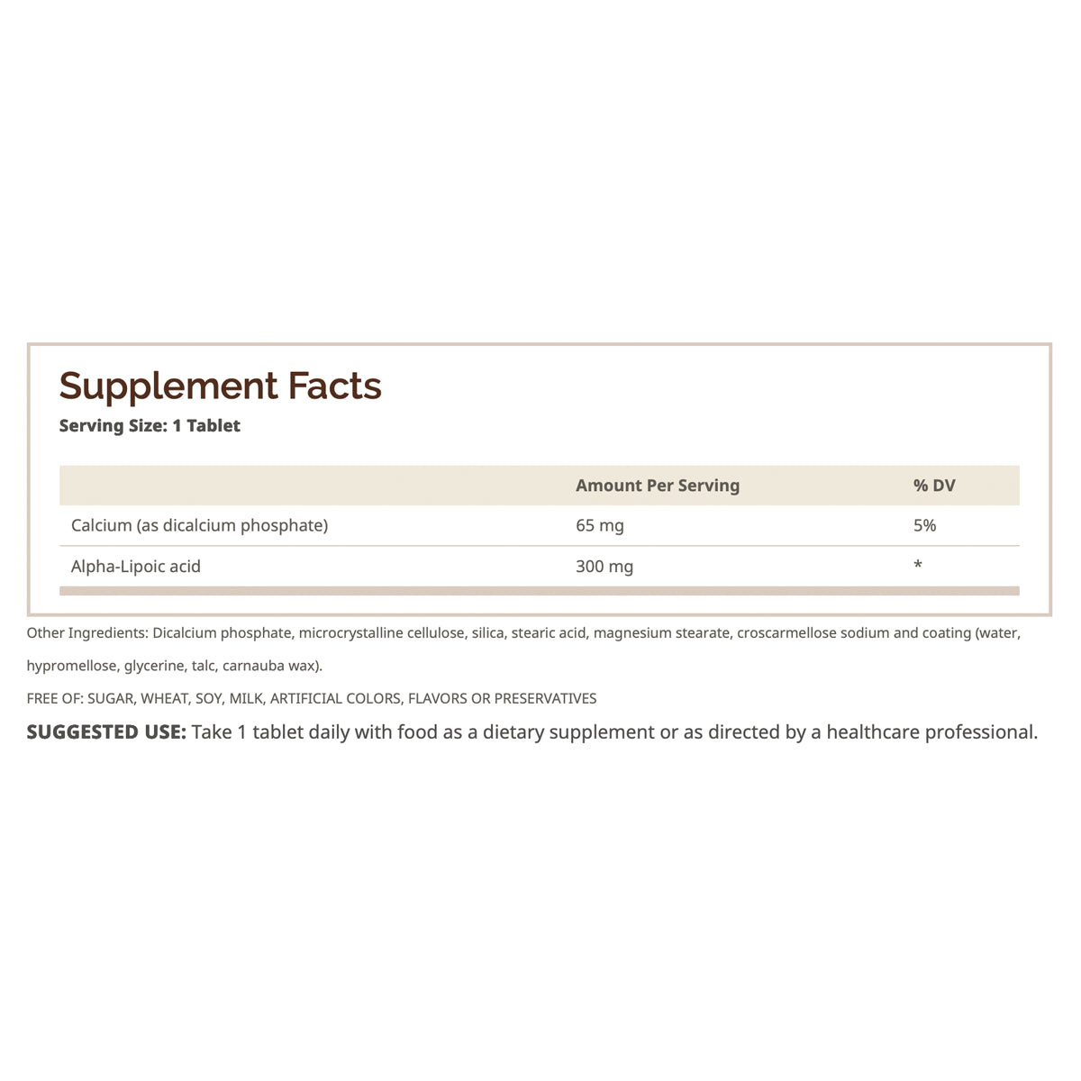 Ácido Alfa Lipoico 300mg by WINDMILL