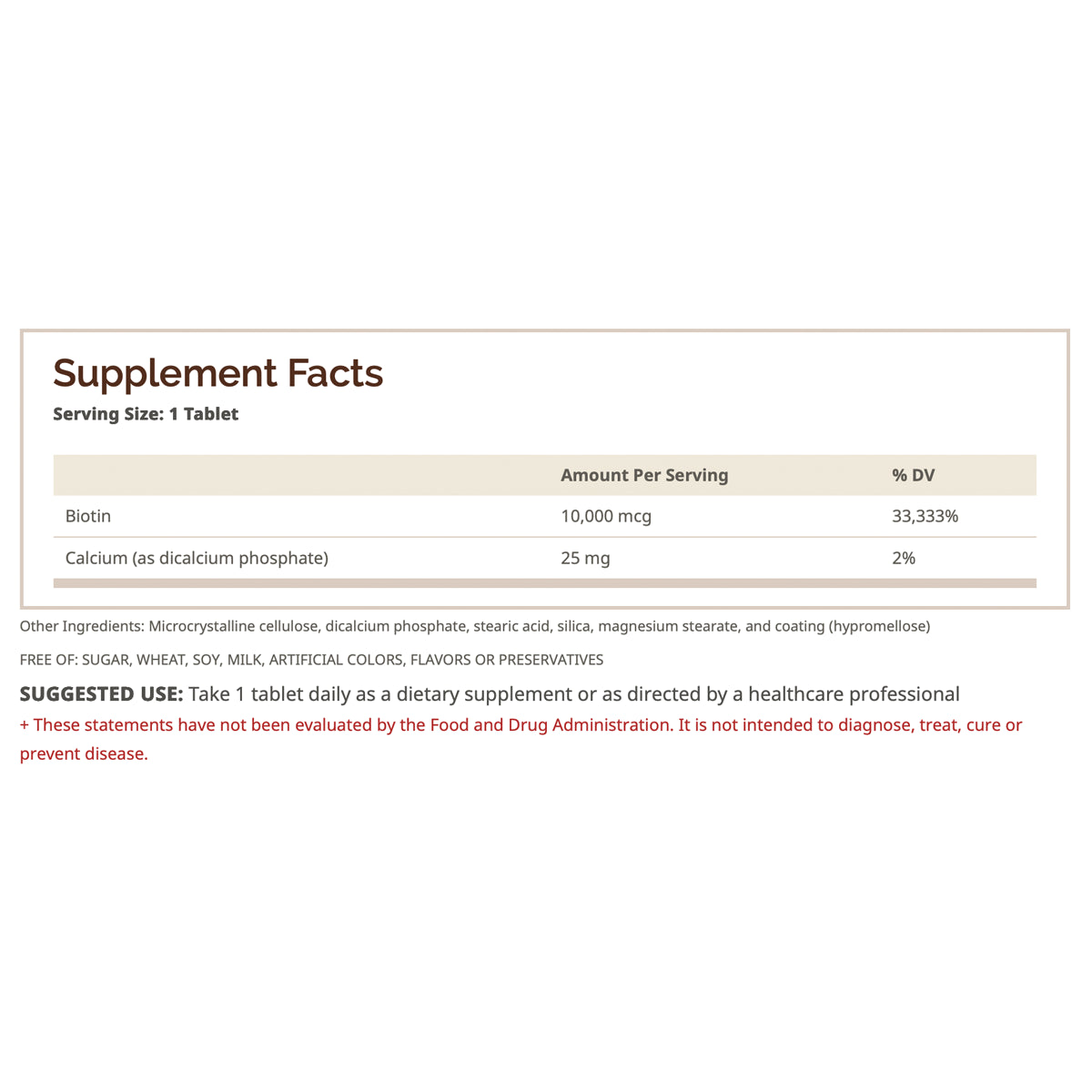 Biotina 10,000mcg by WINDMILL