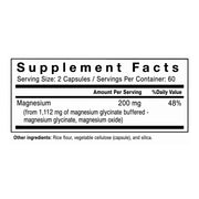 Glicinato de Magnesio 200 mg by WINDMILL