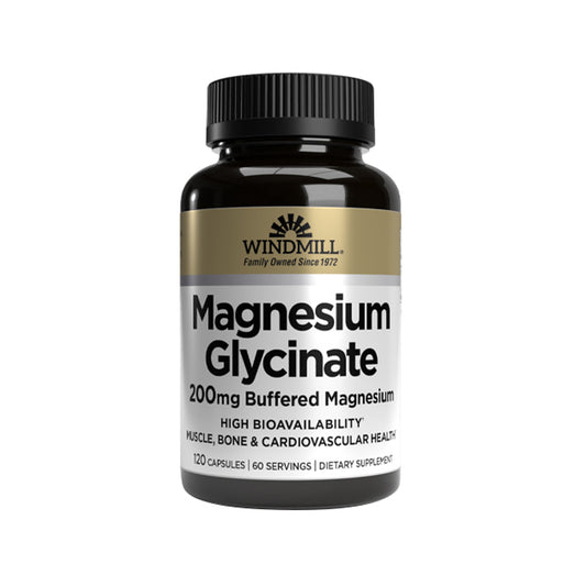 Glicinato de Magnesio 200 mg by WINDMILL