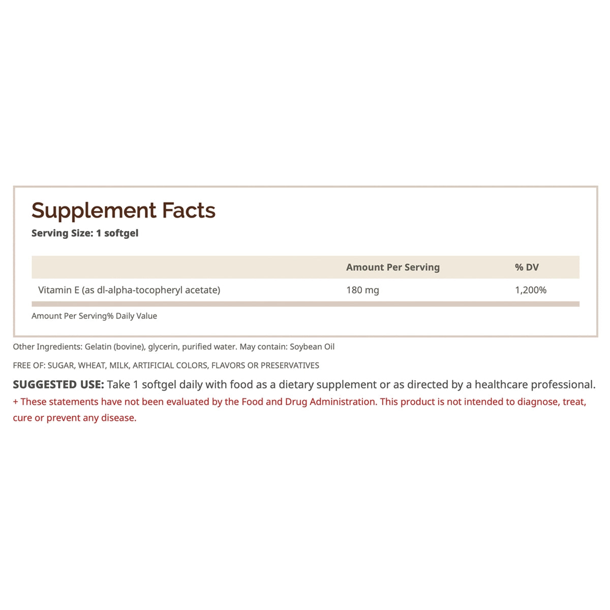 Vitamina E 180mg 90 Caps by WINDMILL