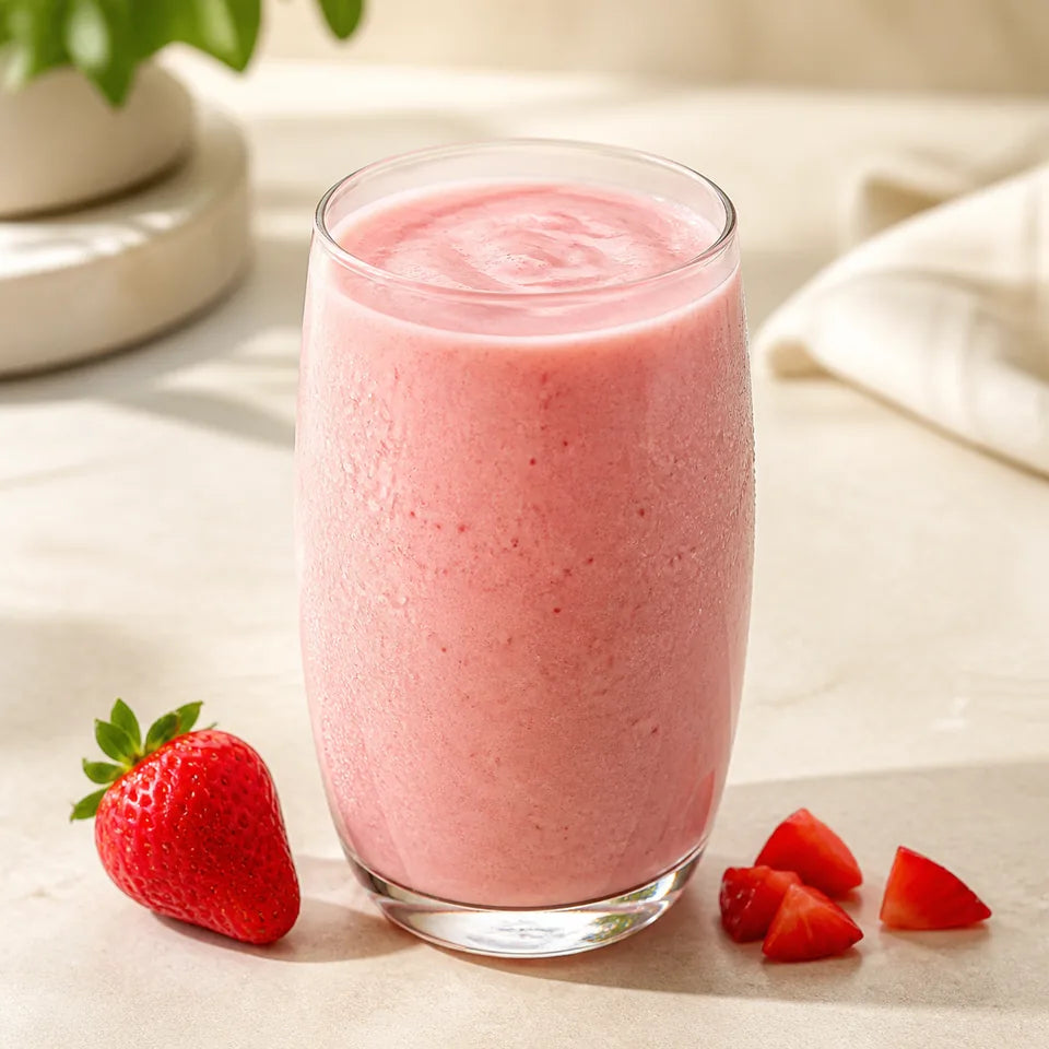 Batido de proteína de fresa