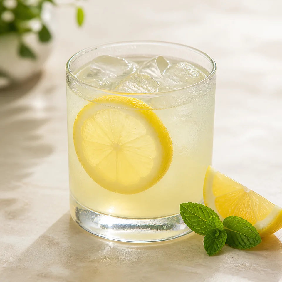 Limonada fría con hielo